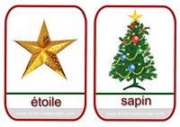 imagier de Nol etoile et sapin