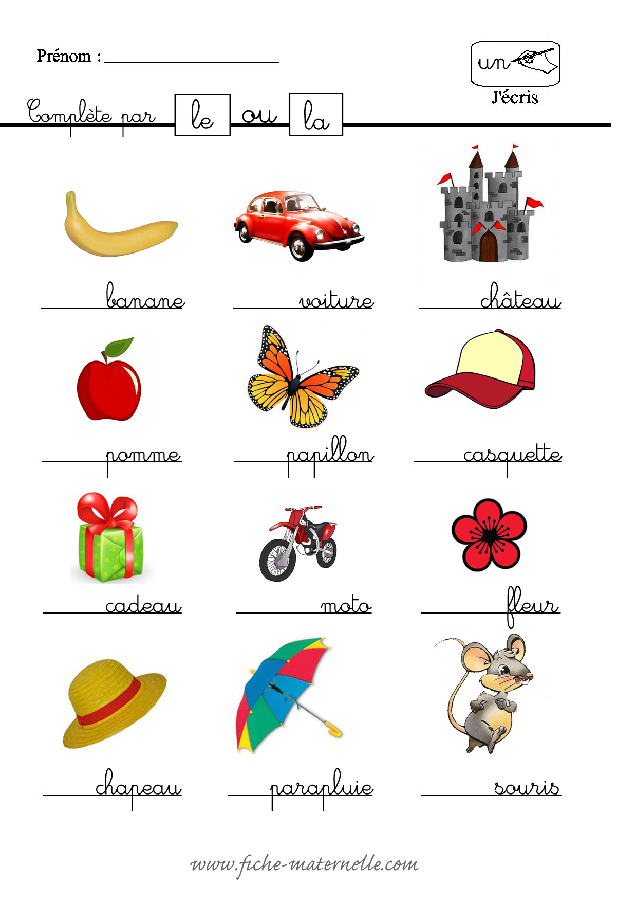 Fiches De Lecture Pour La Maternelle Fiches De Travail Pour