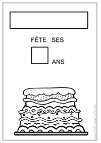 fiche pour les anniversaires