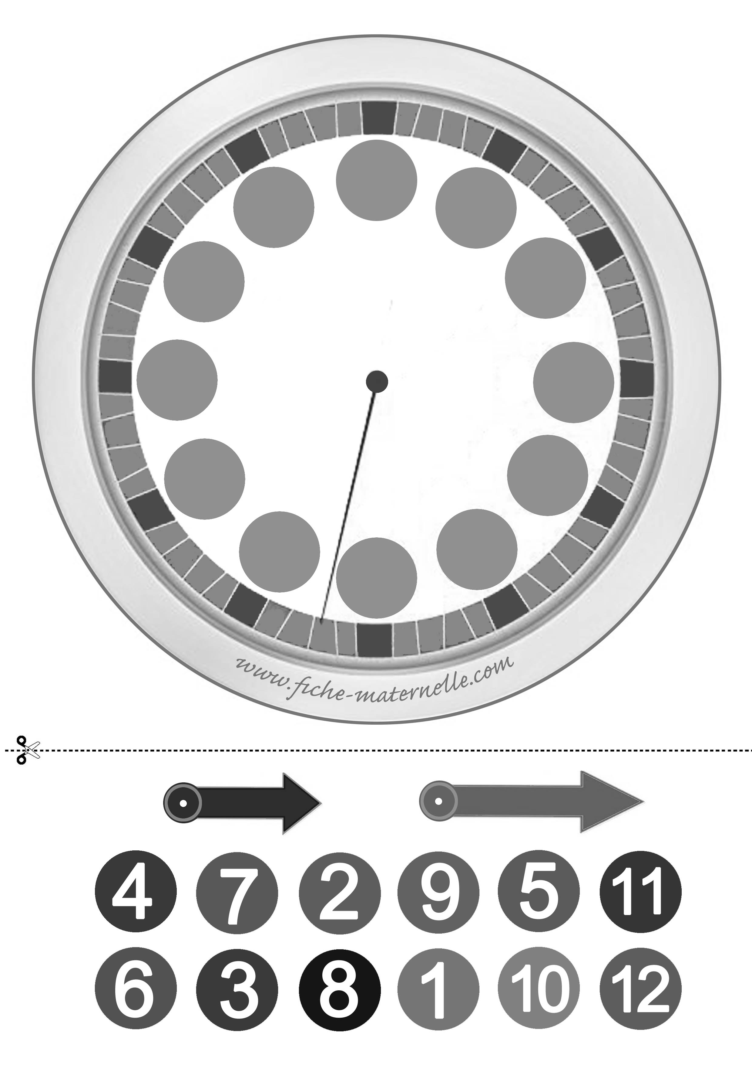 Jeu mathematique de l horloge