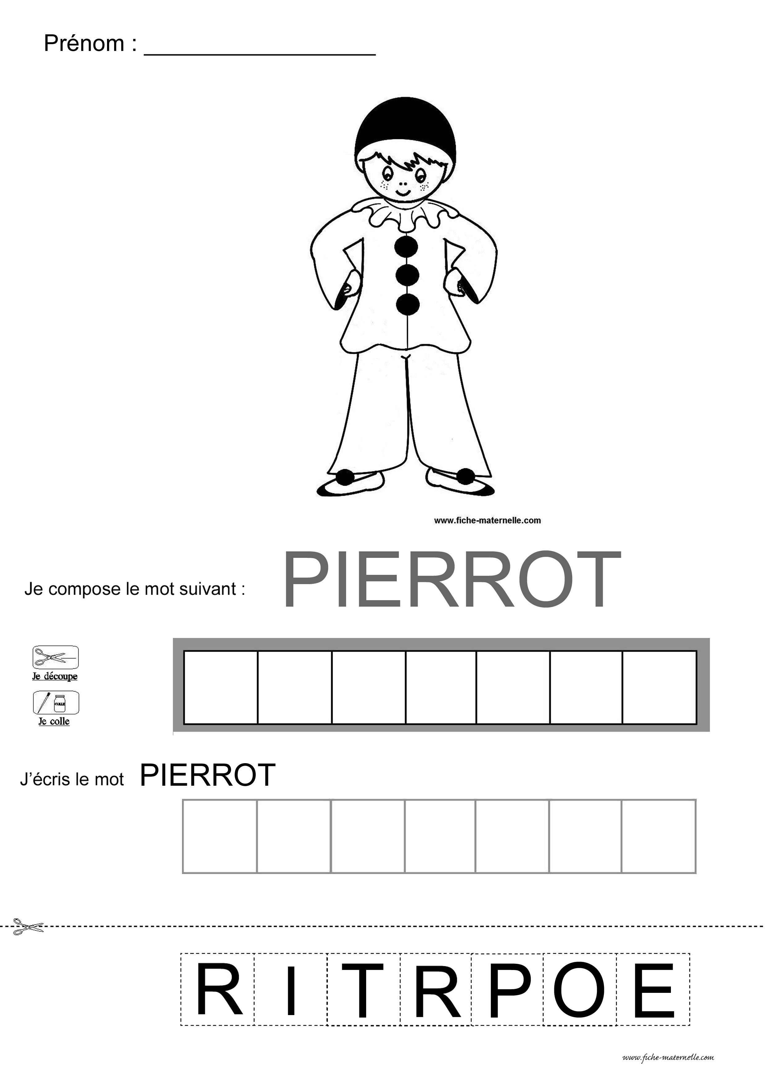 fiche de lecture Pierrot