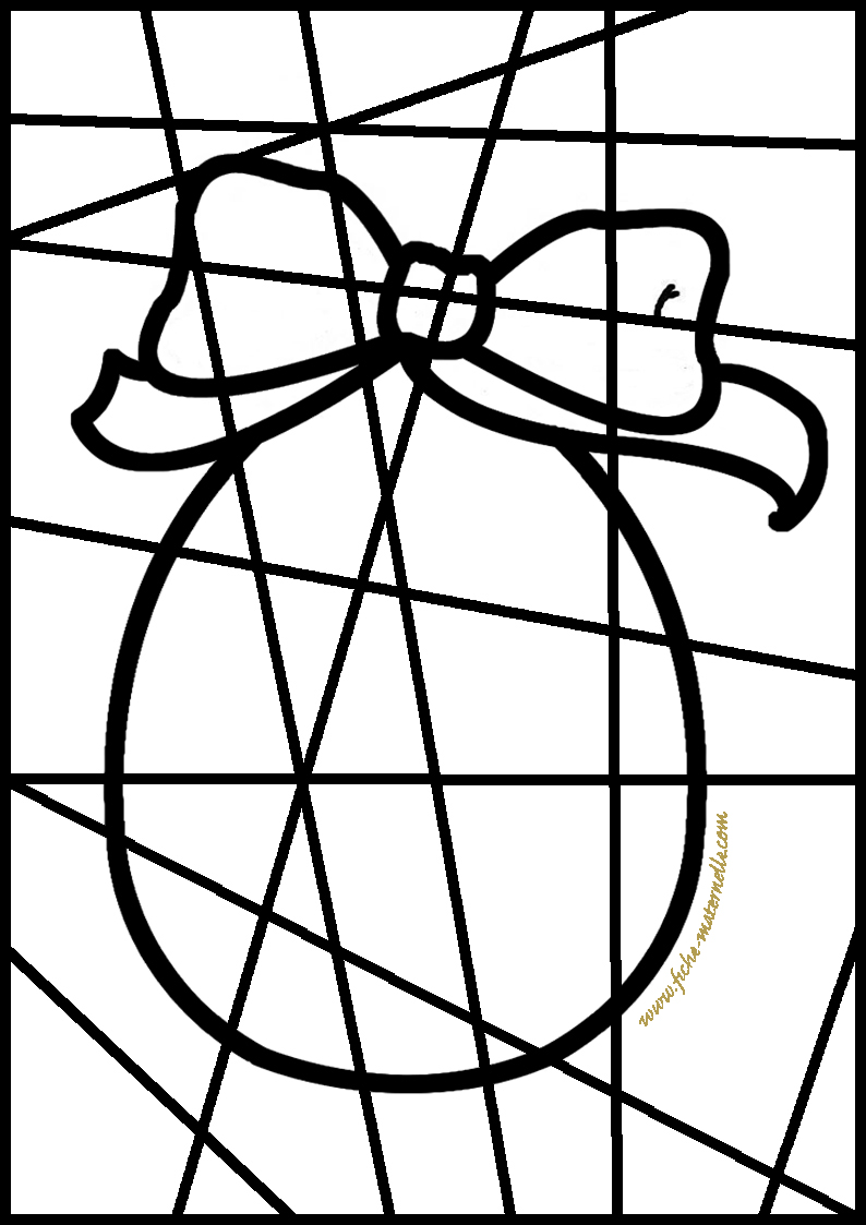 Mosaïque oeuf de Pâques