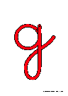 écrire la lettre g