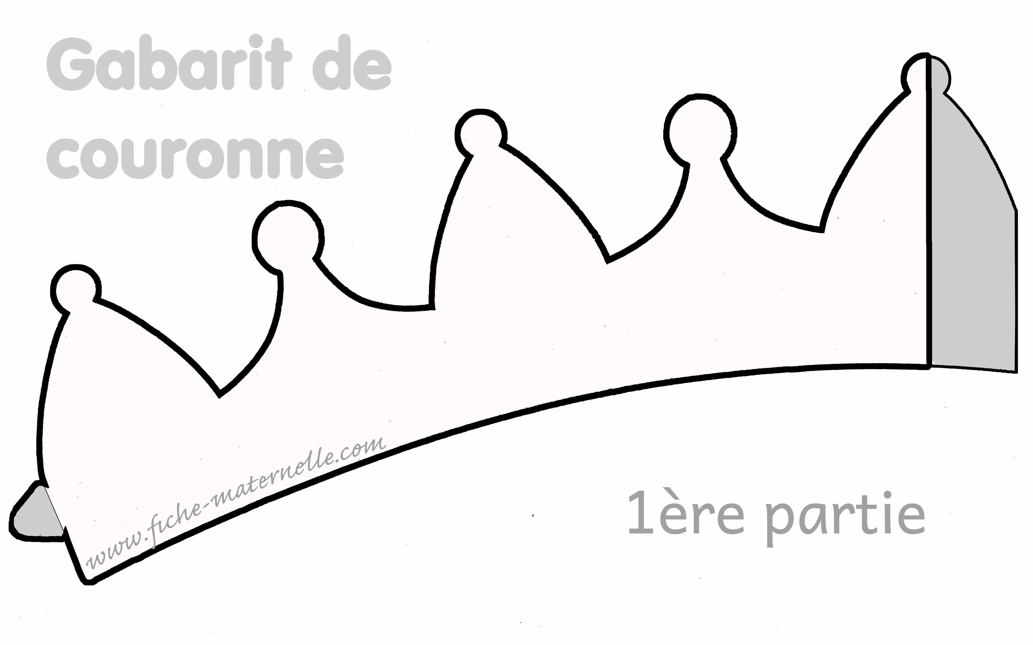 Gabarit d'une couronne des rois