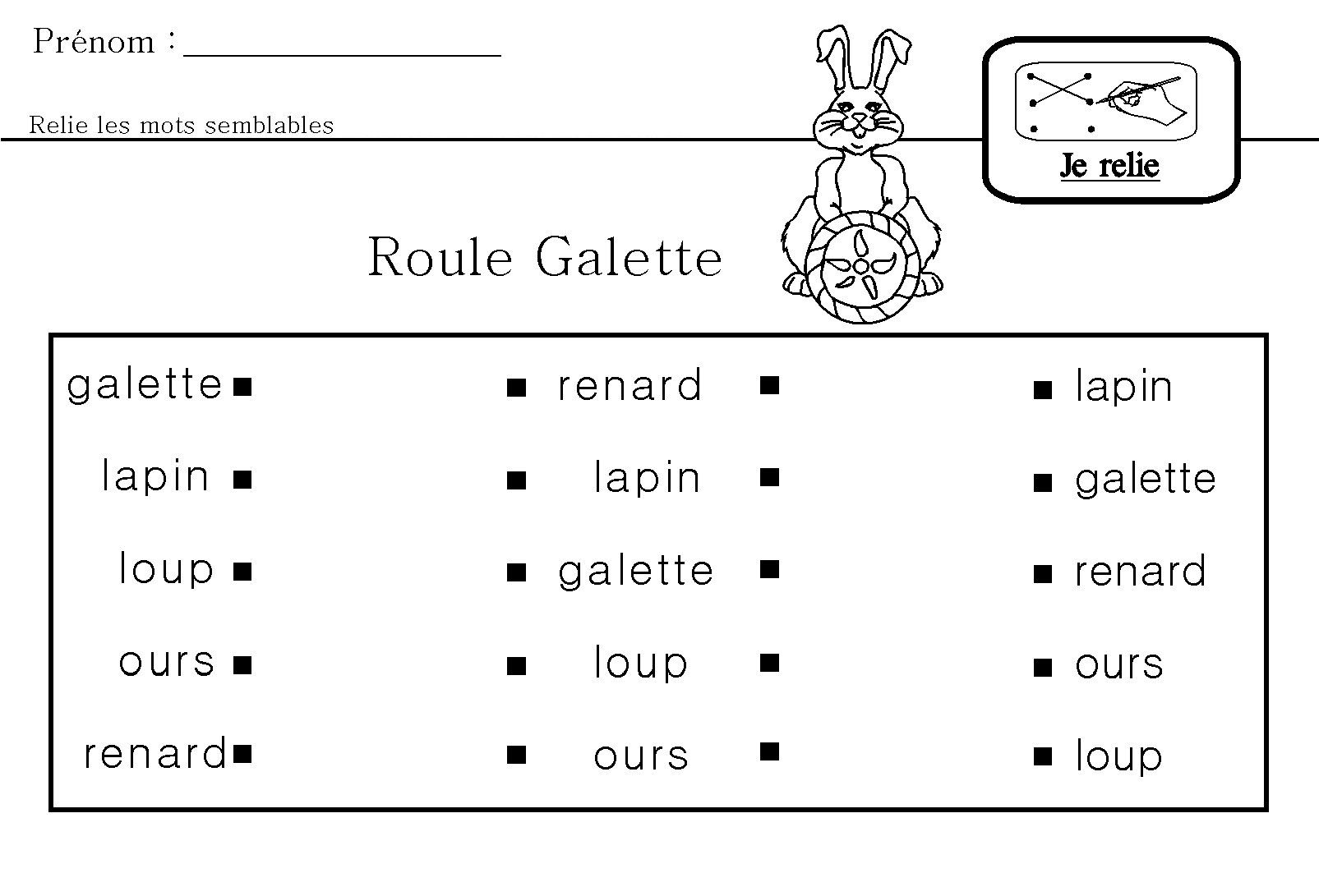 Fiche Roule Galette