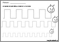 graphisme sur le thme de la chenille