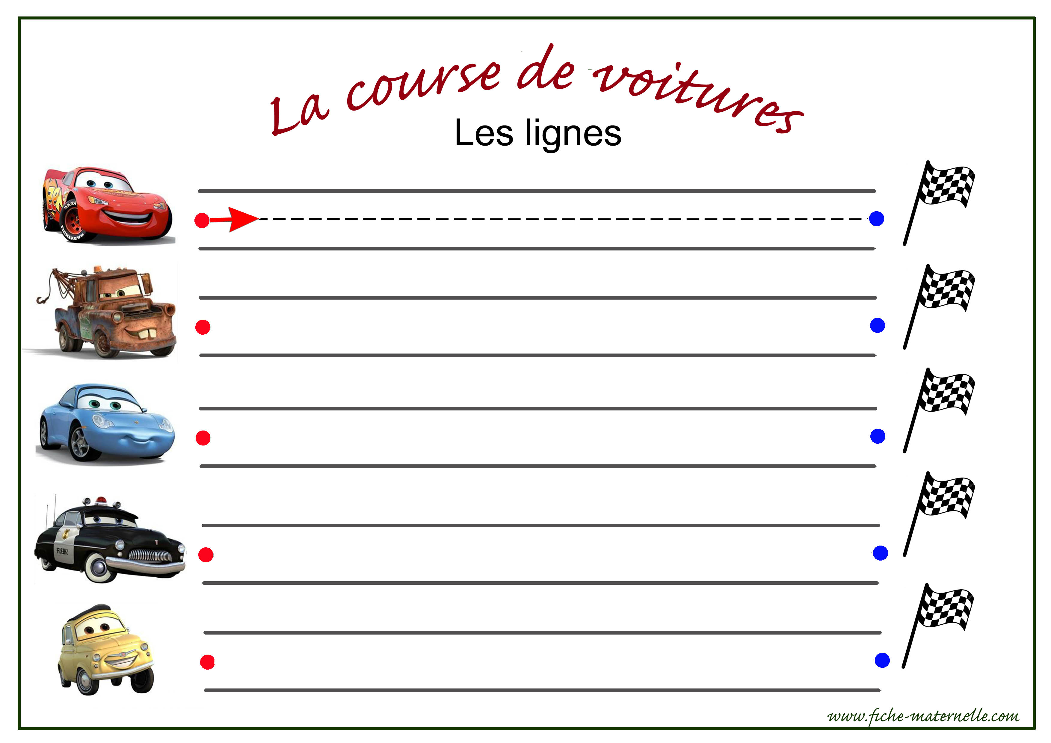 les lignes horizontales