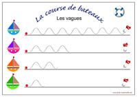 Graphisme les vagues lignes ondules