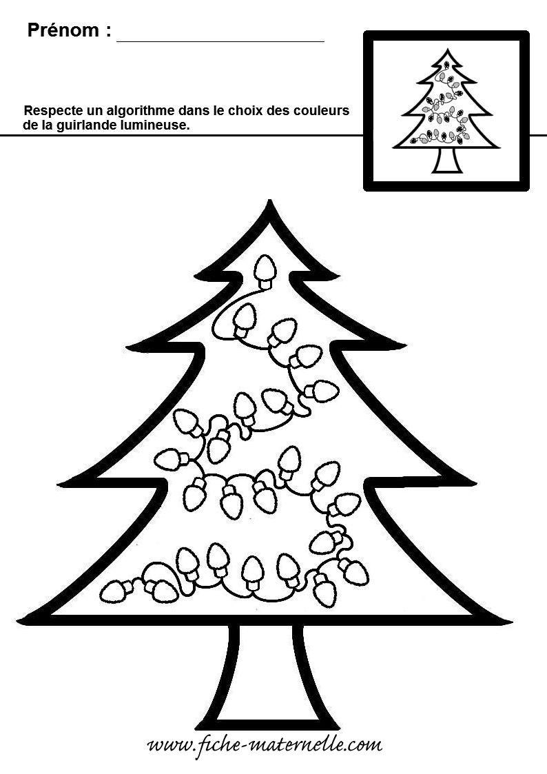 Exercice De Maths En Maternelle Sur Le Theme De Noel Ms Et Gs