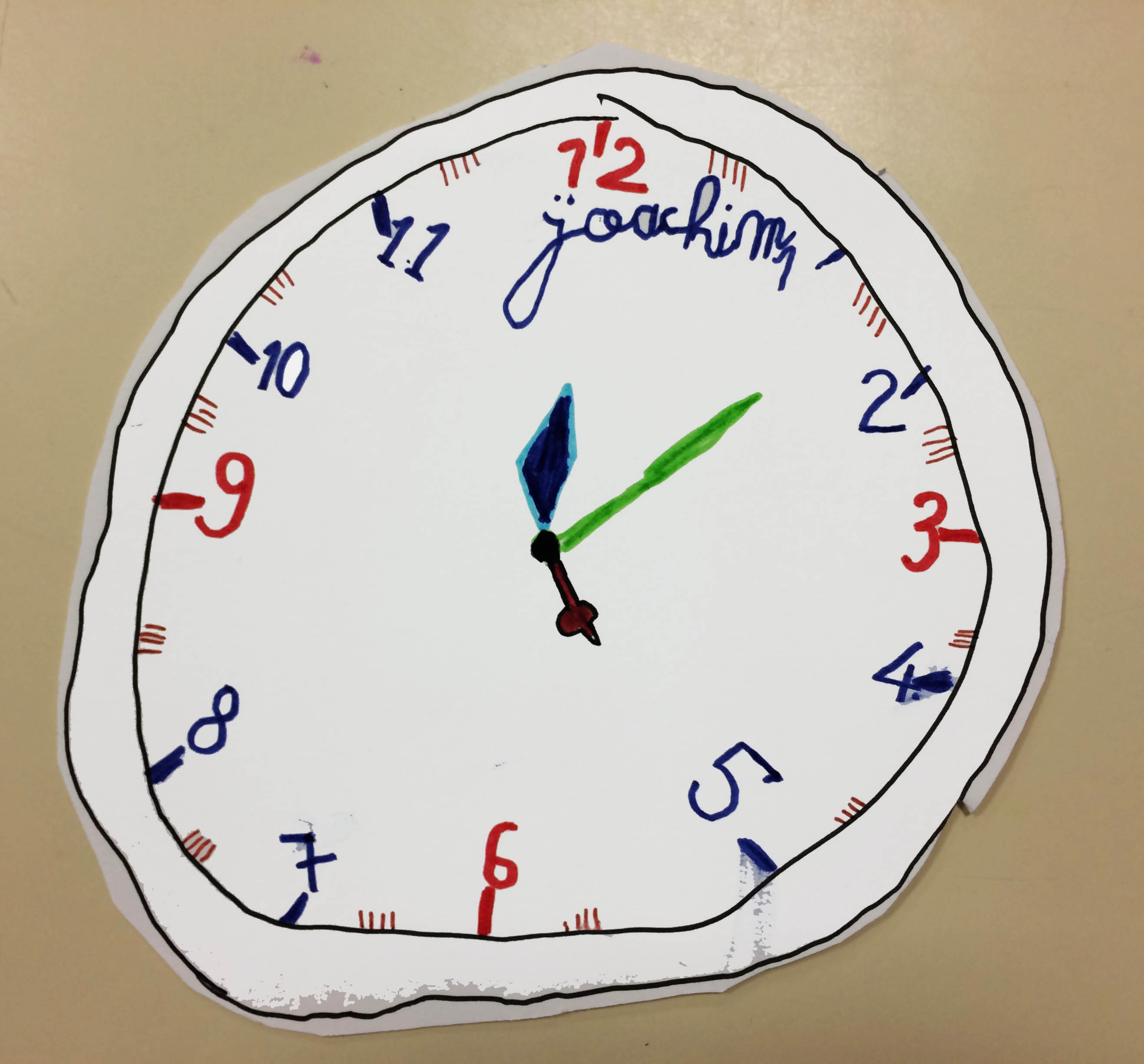 dessin d une horloge