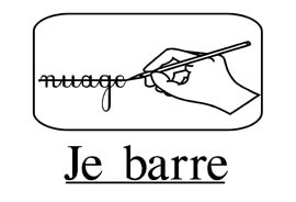 consignes je barre