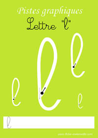 Apprendre  tracer des lettres