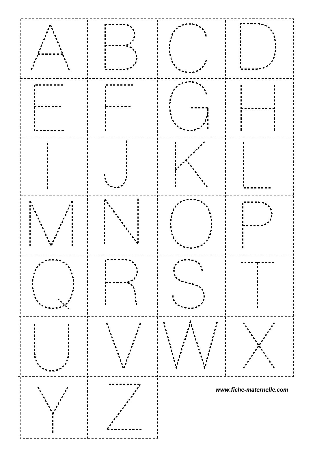 Alphabet avec images pour la Maternelle - Gratuit