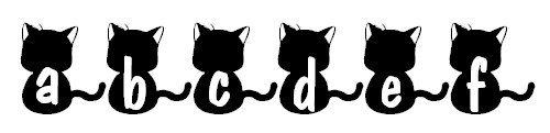 lettres sur le thème des chats