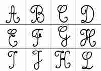 Les lettres de l alphabet sous forme d une frise