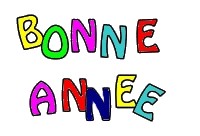 composer les mots Bonne Anne avec les lettres  dcouper