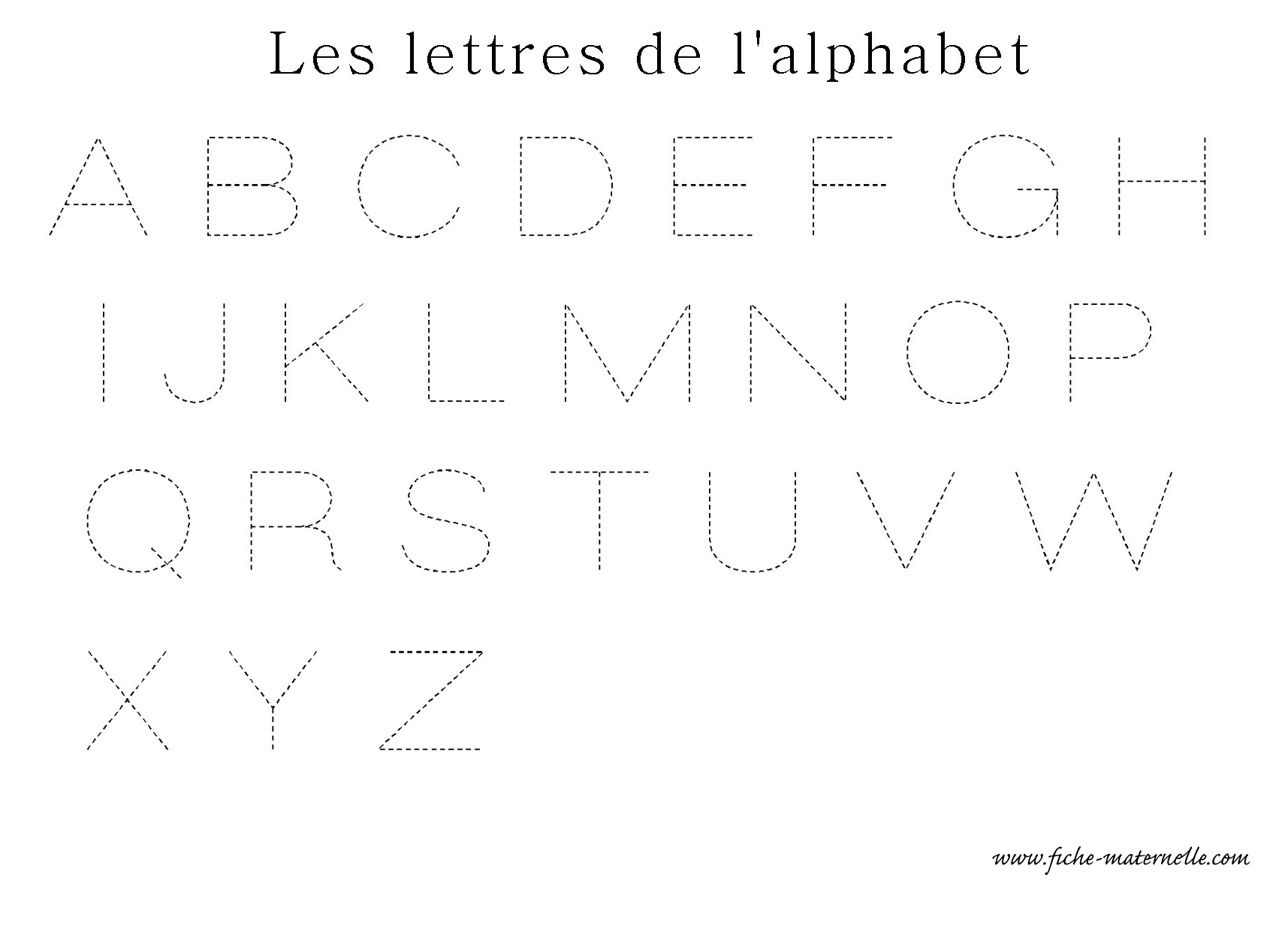 Apprendre A Ecrire Alphabet Francais A Imprimer