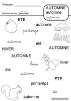 Lire le mot automne