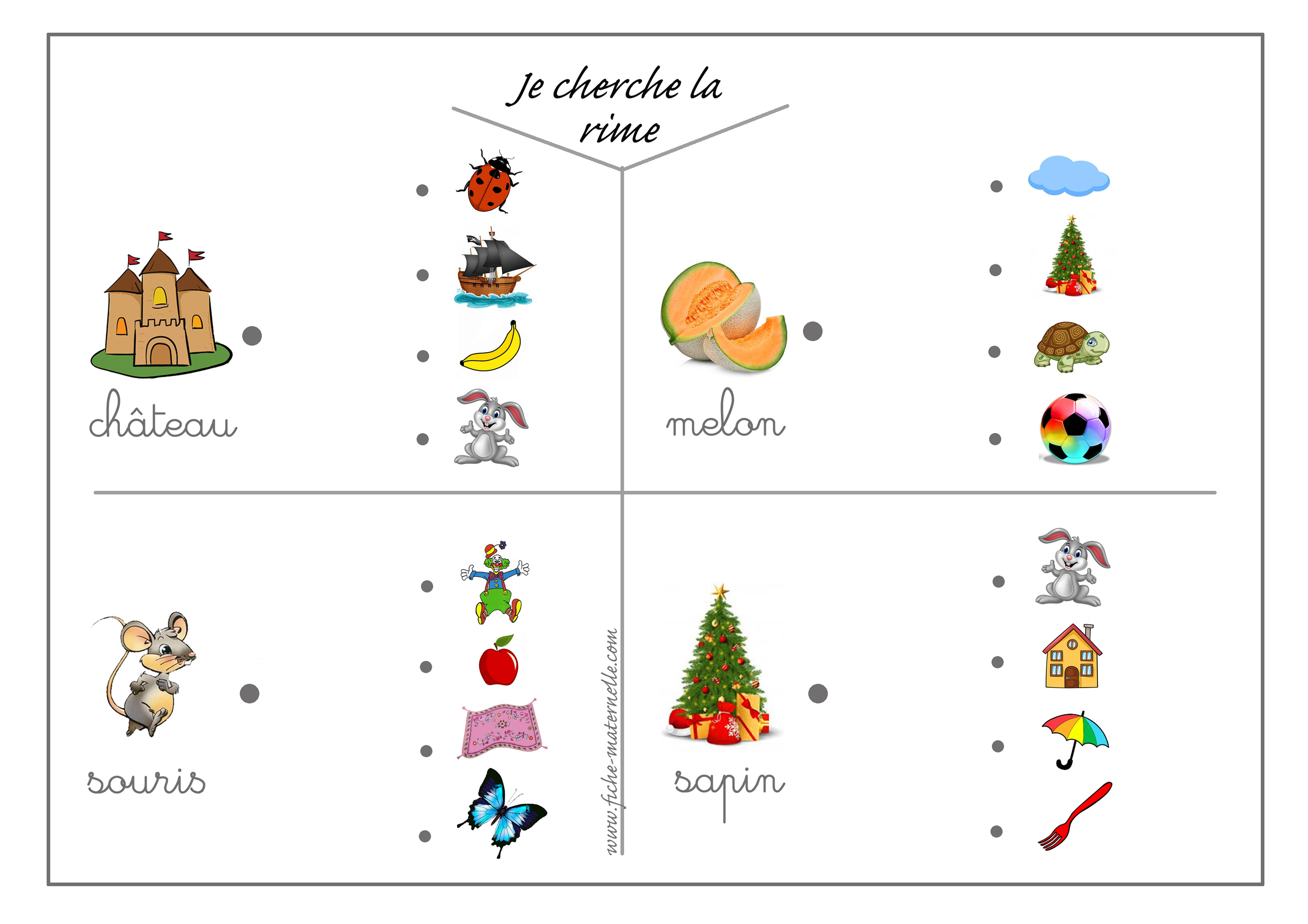 Les rimes en maternelle