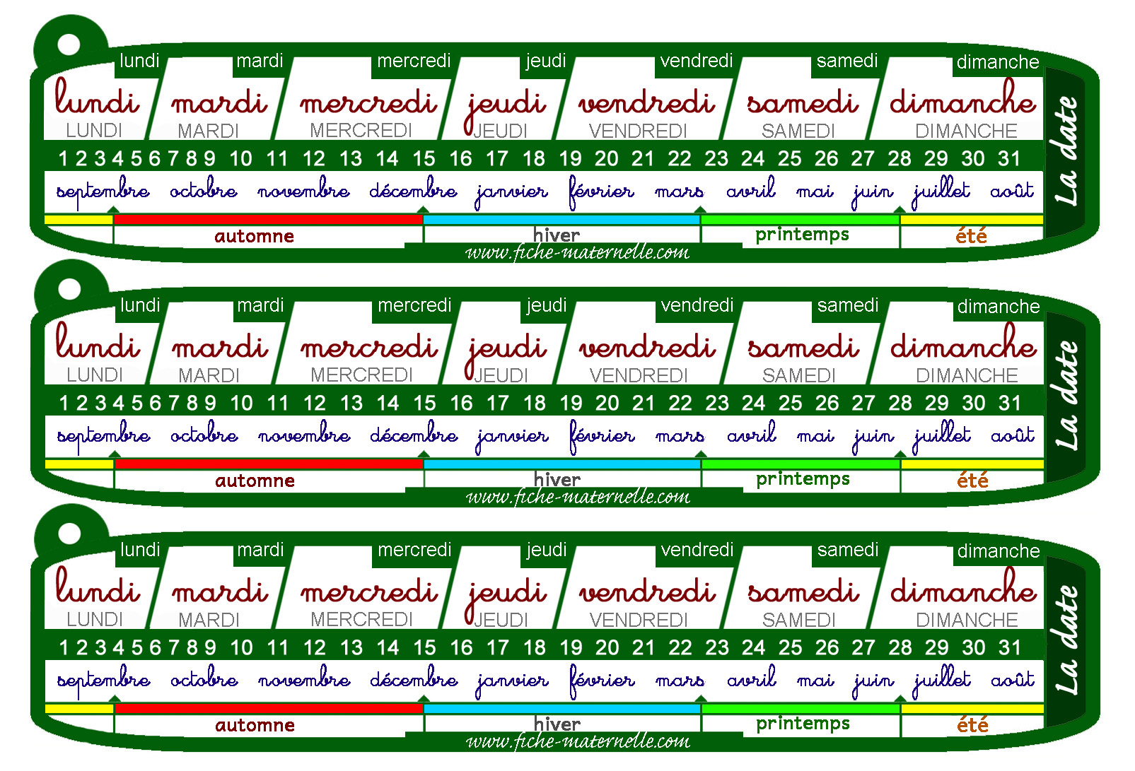 Apprendre la date