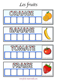 Fiches activités Maternelle