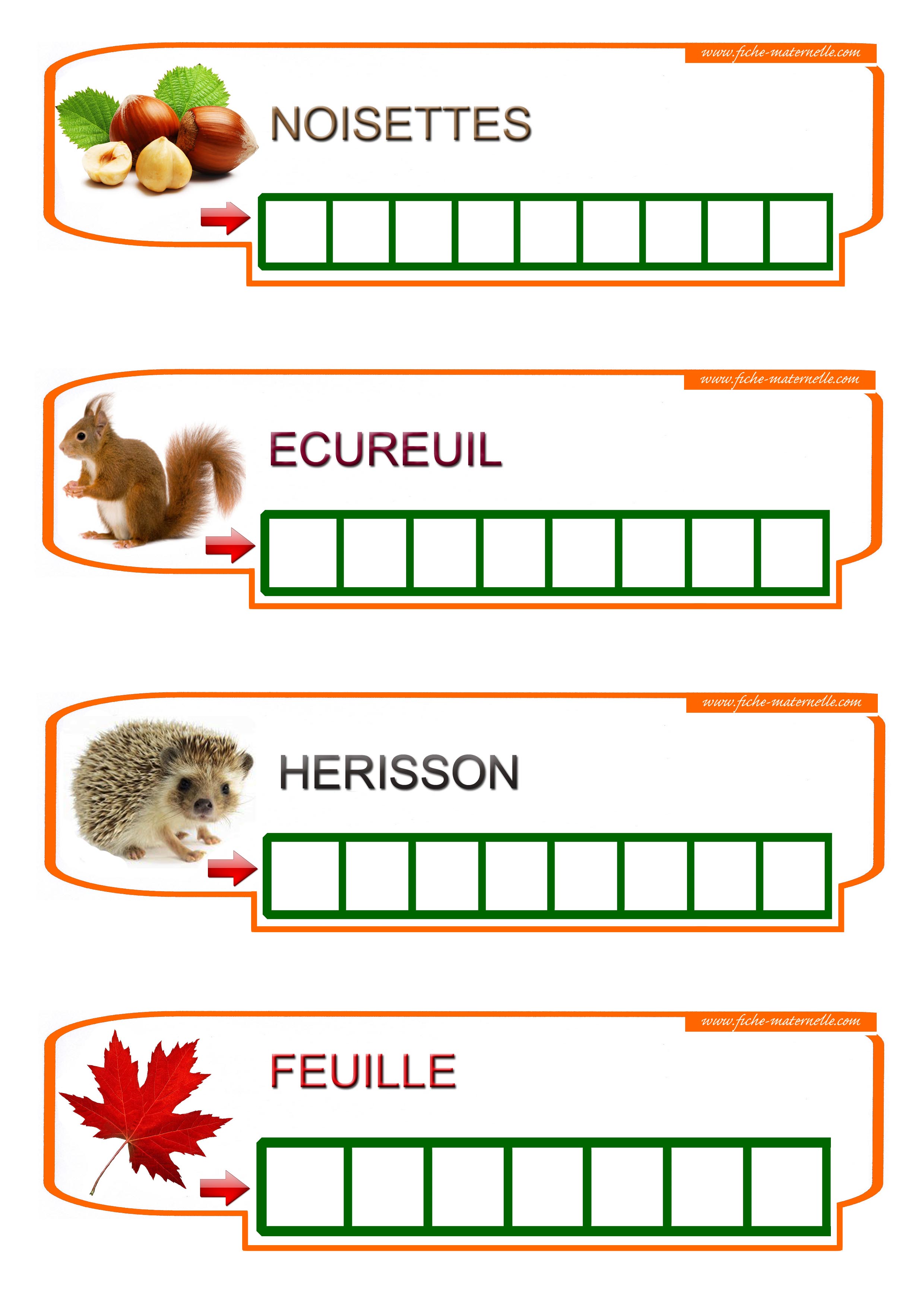 Fiches Maternelle Sur L Automne YOVZ