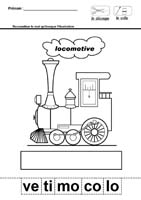 Je trace et je dcoupe les syllabes de locomotive