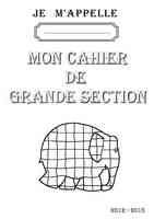 Page de garde du cahier de grande section