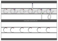Apprendre  tracer les lettres