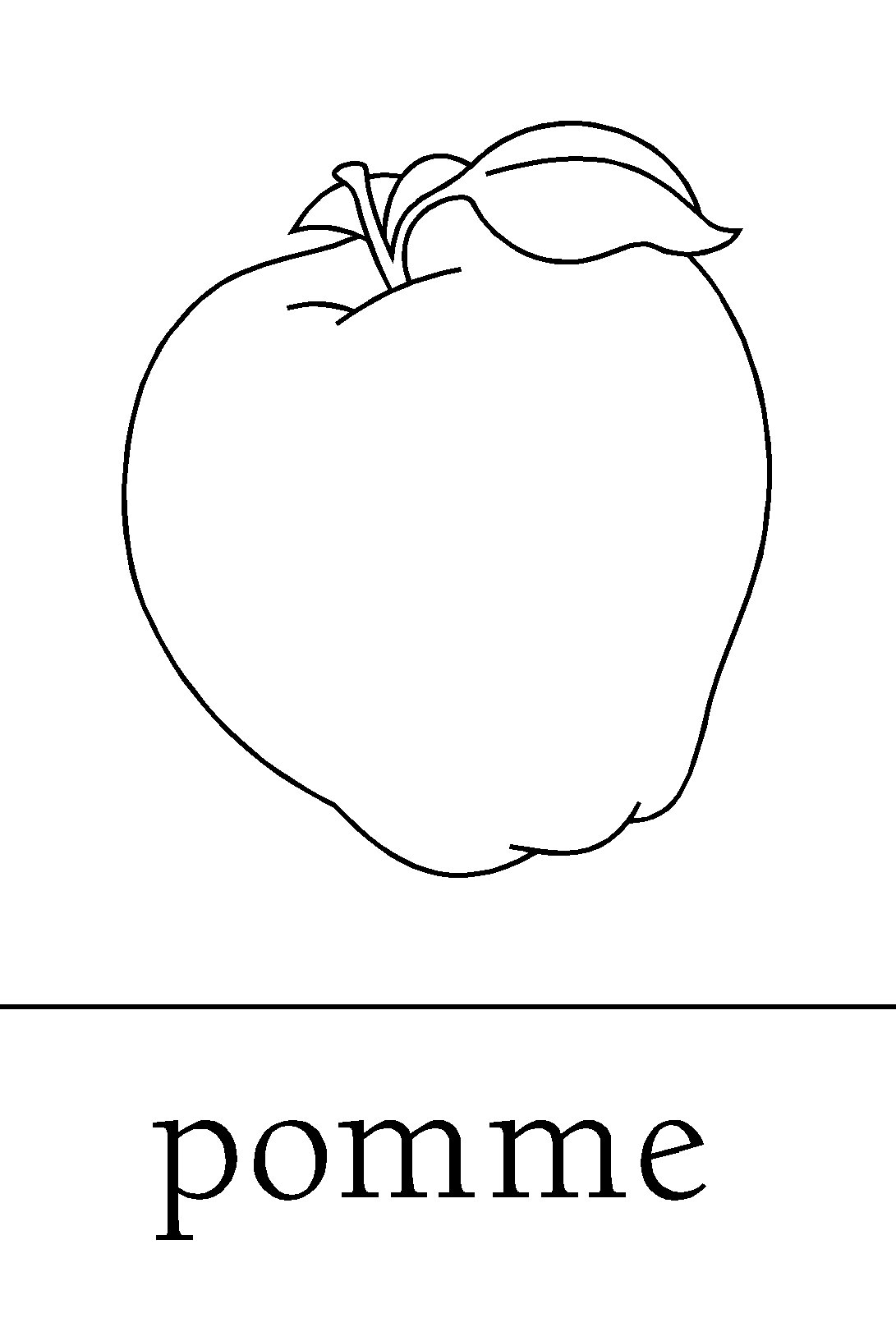 Illustration d'une pomme