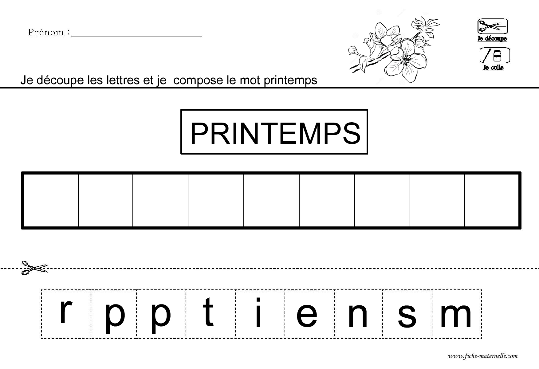 Le mot printemps de l