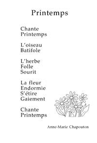 Les Saisons Poesie En Maternelle