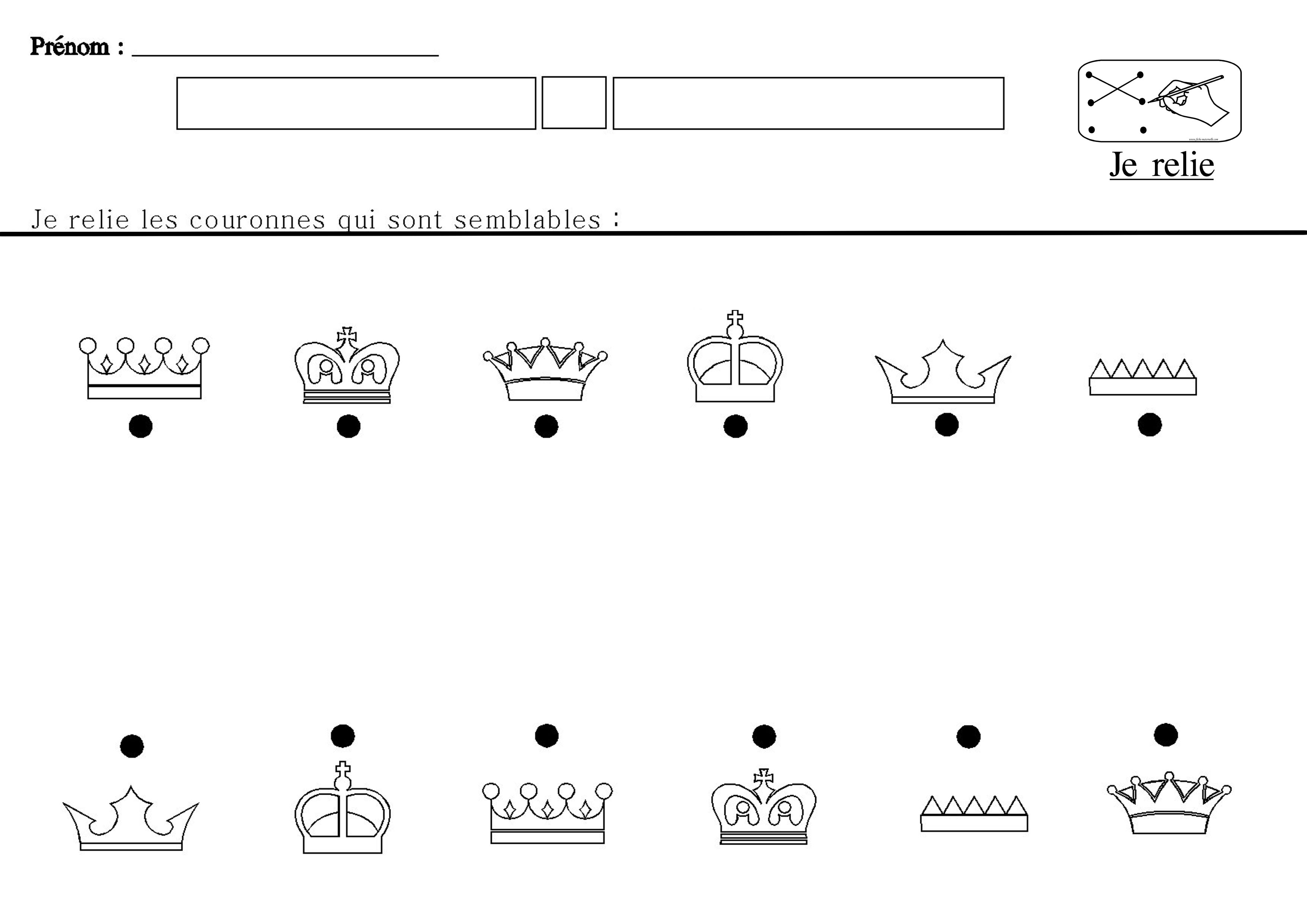 Relier les couronnes semblables