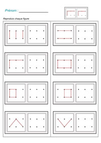 Reproduire des figures sur grilles