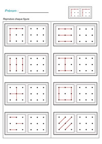 Reproduire des figures sur grilles