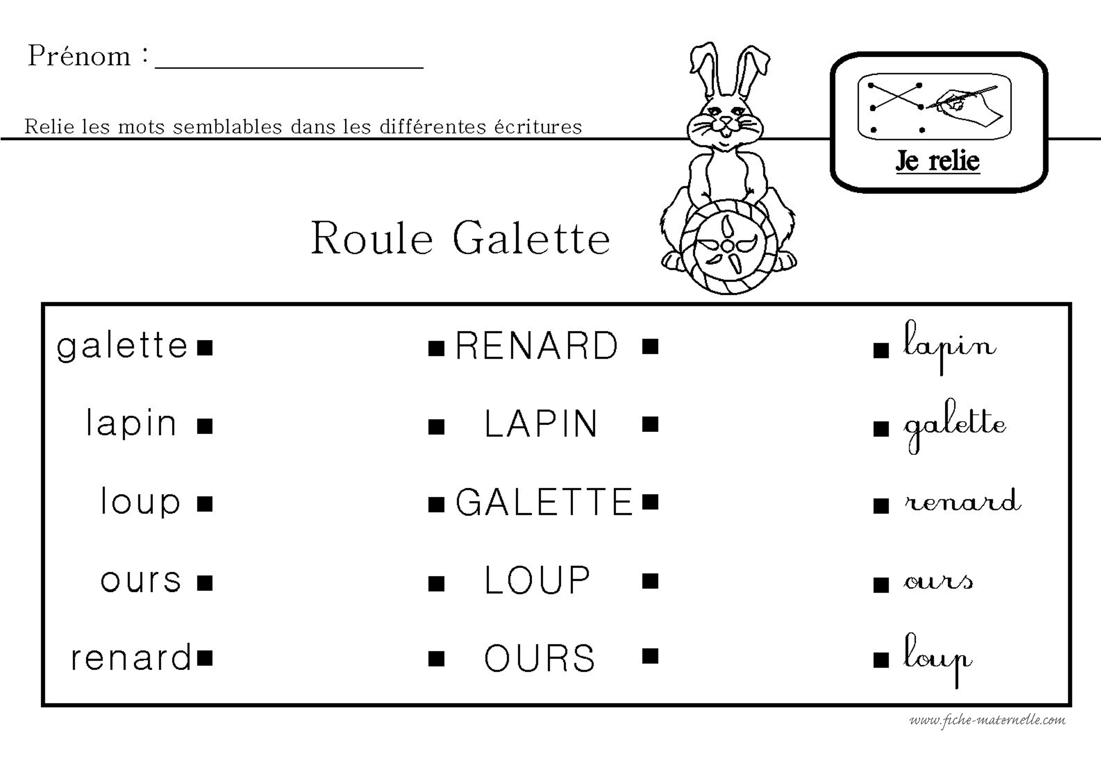 Fiche de lecture sur l album Roule Galette