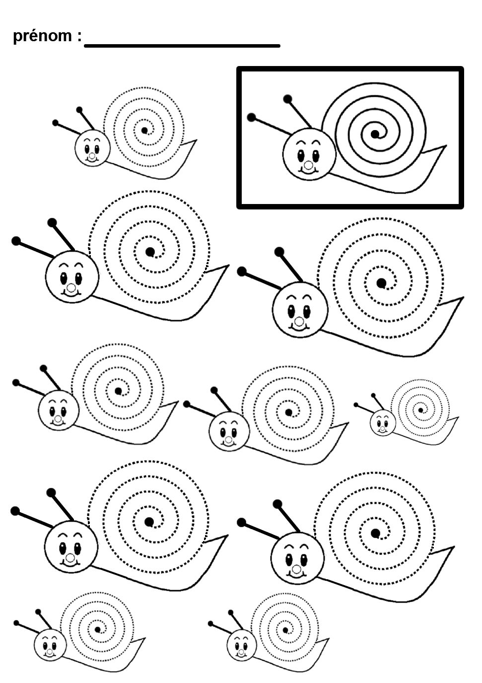 Graphisme la spirale