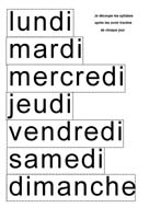 Je trace et je dcoupe les syllabes des jours de la semaine