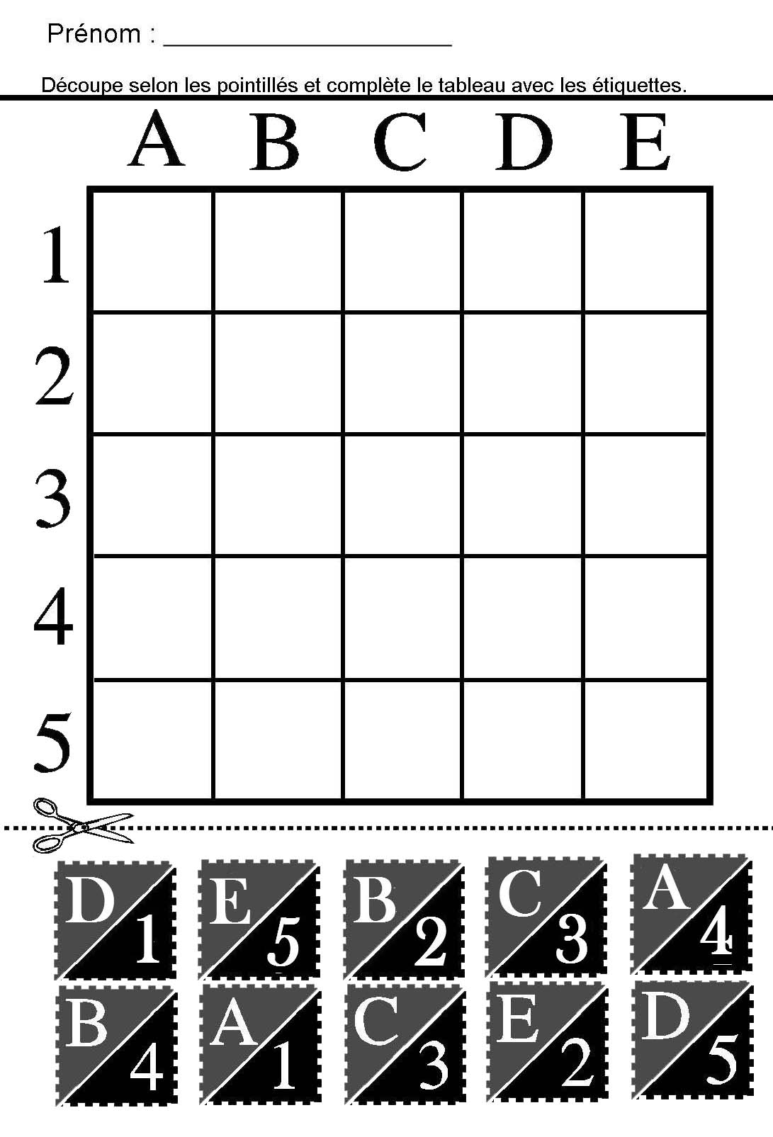 Tableau double entrée