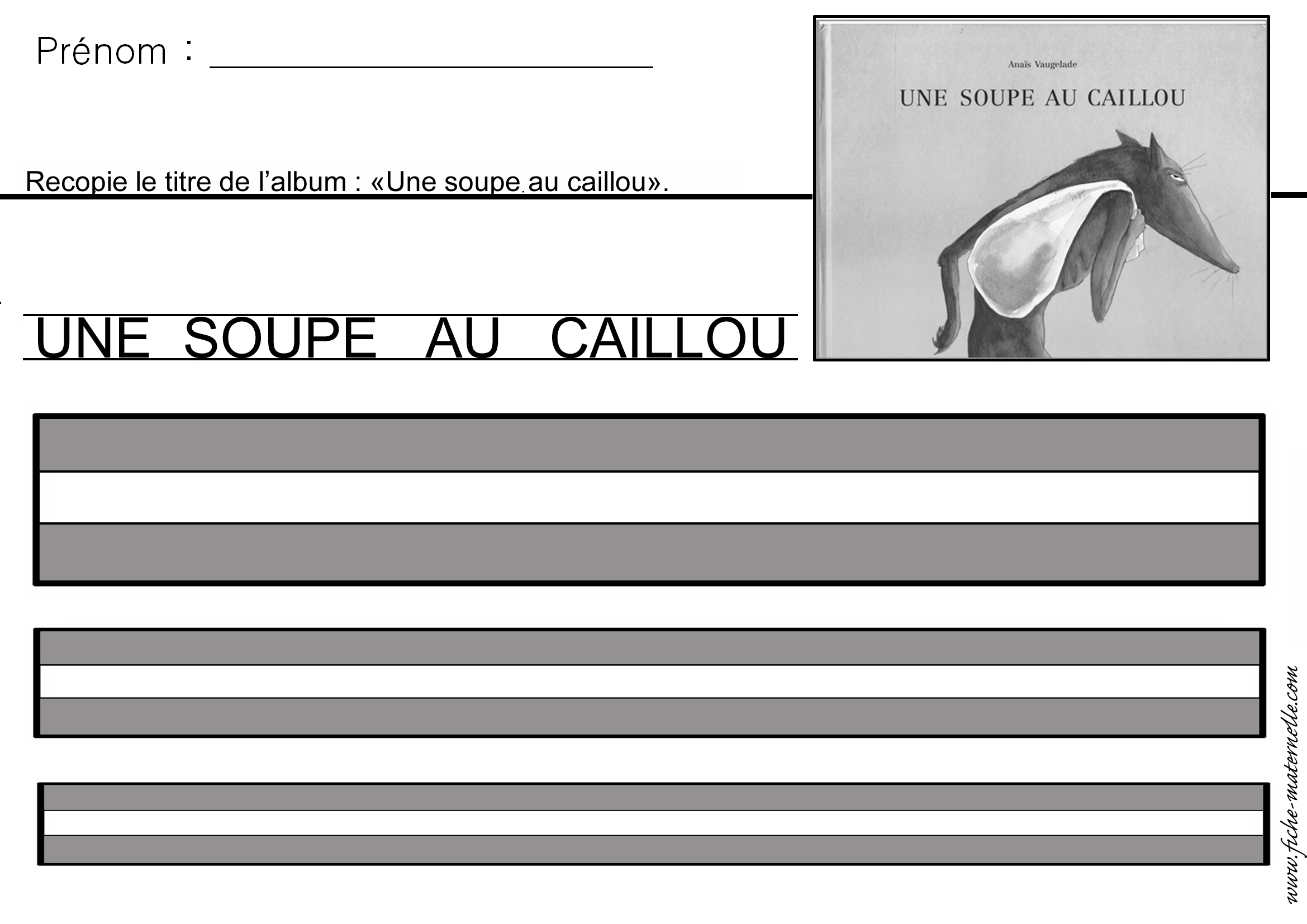 Une soupe au caillou.