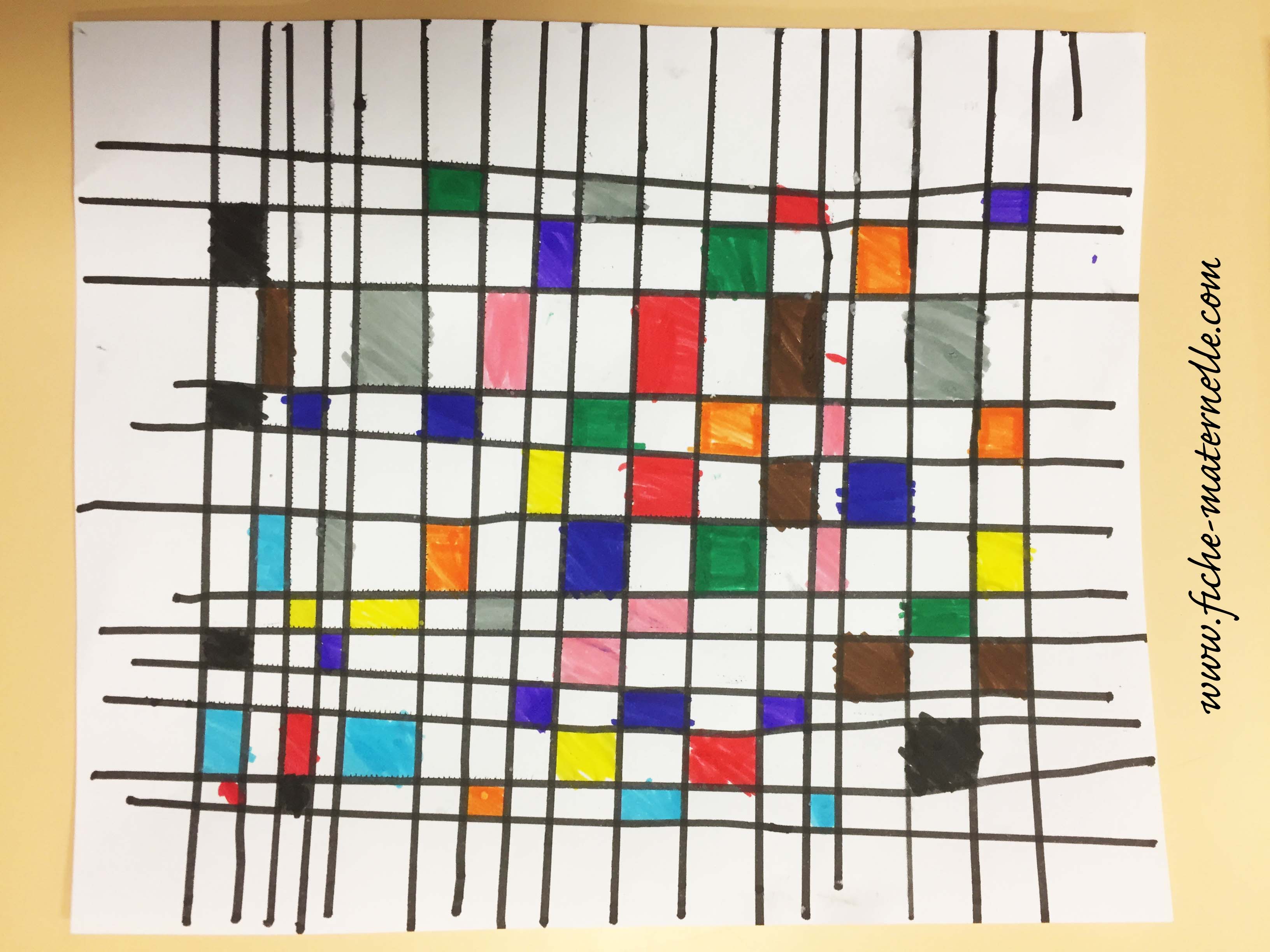 Utiliser la règle à la manière de Mondrian