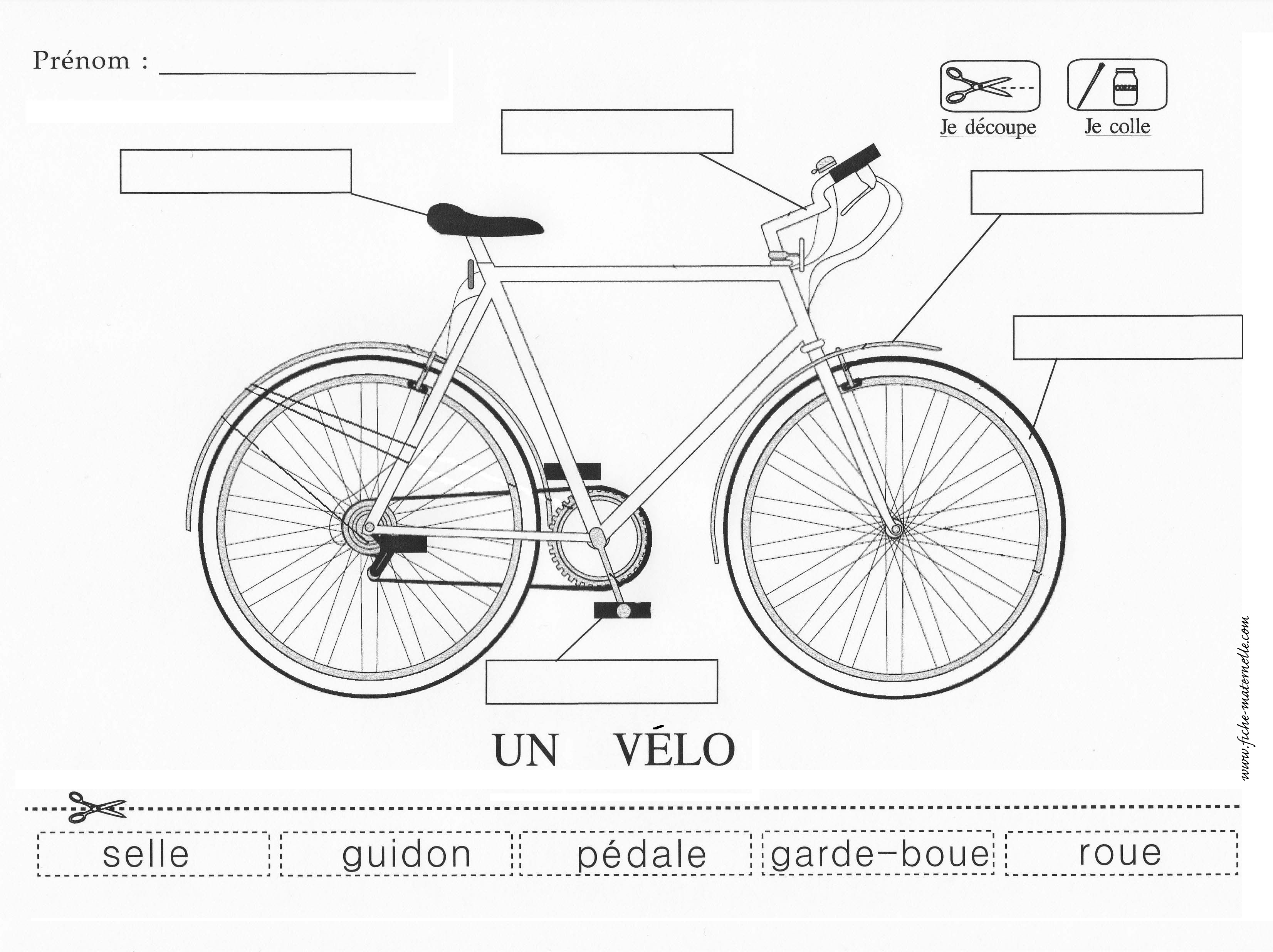 exercice sur la bicyclette les matériaux